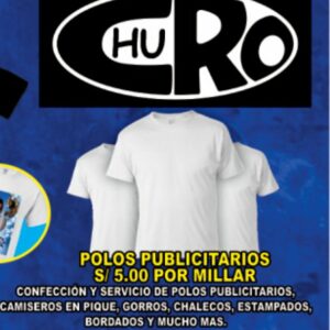Polos blancos publicitarios x mayor